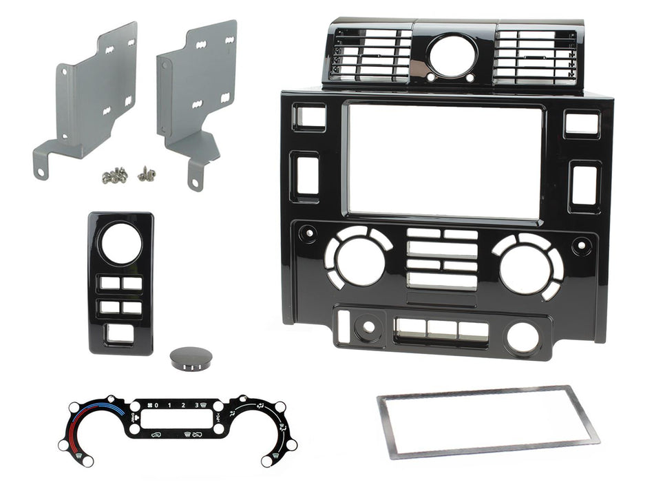 Connects2 CT23LR06 Land Rover Defender 2007> 2016 Gloss Black Double DIN Fascia