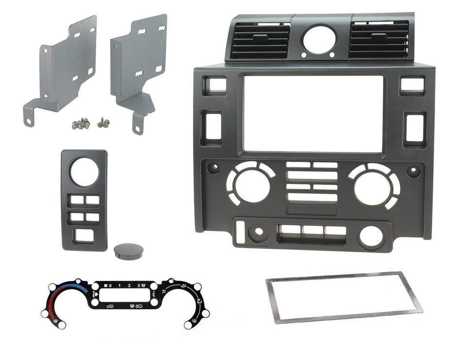 Connects2 CT23LR07 Land Rover Defender 2007> 2016 Matt Black Double DIN Fascia