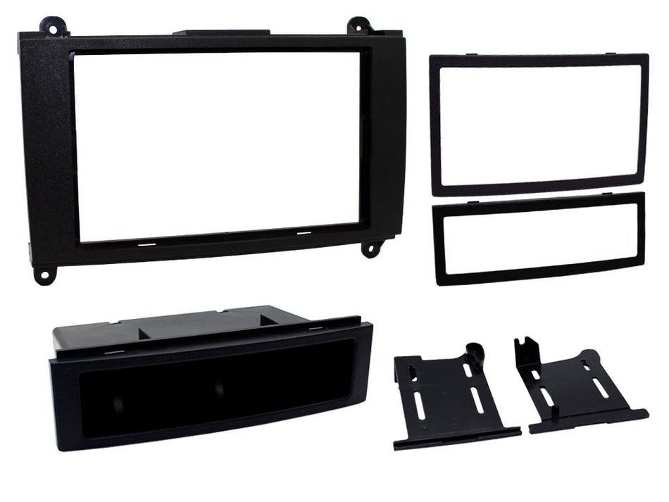 Connects2 CT23MB27 Mercedes Sprinter 2007> 2010 Black Single Double DIN Fascia