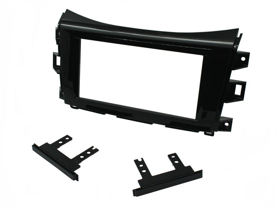 Connects2 CT23NS25 Gloss Black Double DIN Fascia for Nissan Navara Frontier Renault Alaskan