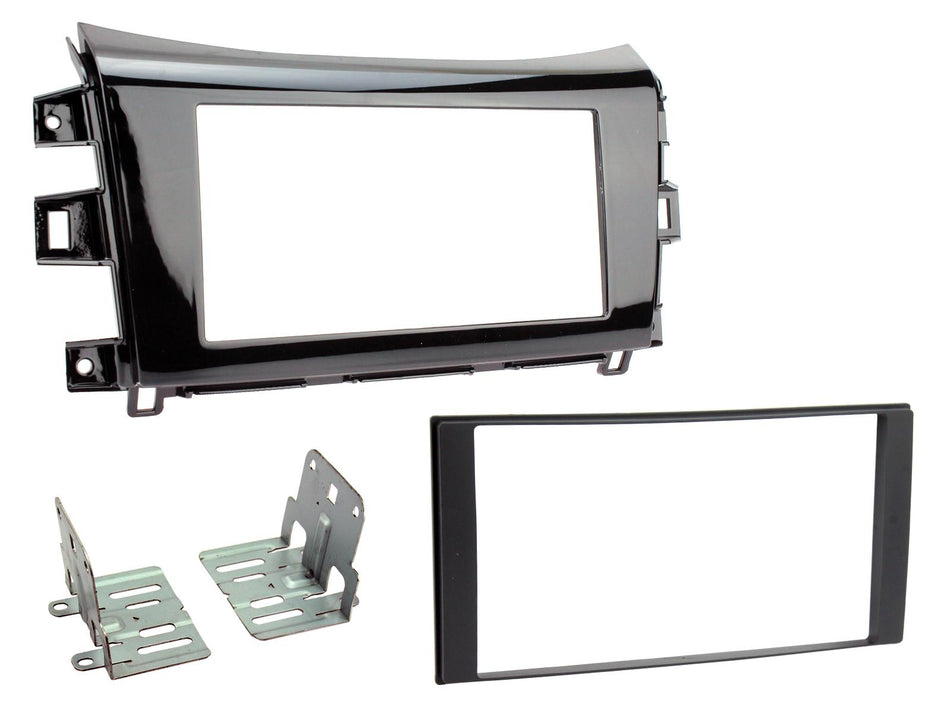 Connects2 CT23NS36 Nissan NP300 Navara 2015> Gloss Black Double DIN Fascia