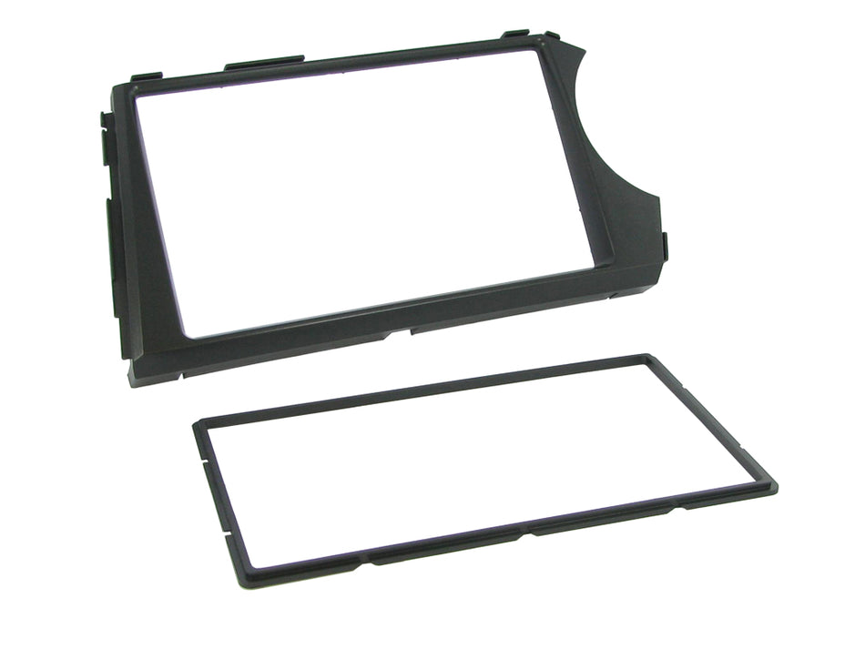 Connects2 CT23SY04 Ssangyong Actyon 2006> Black Double DIN Fascia