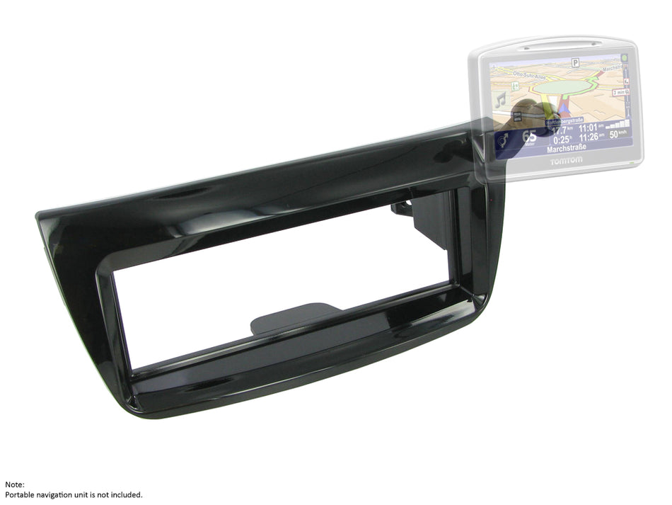 Connects2 CT24FT29 Fiat Doblo 2010> 2015 Gloss Black Single DIN Fascia Frame