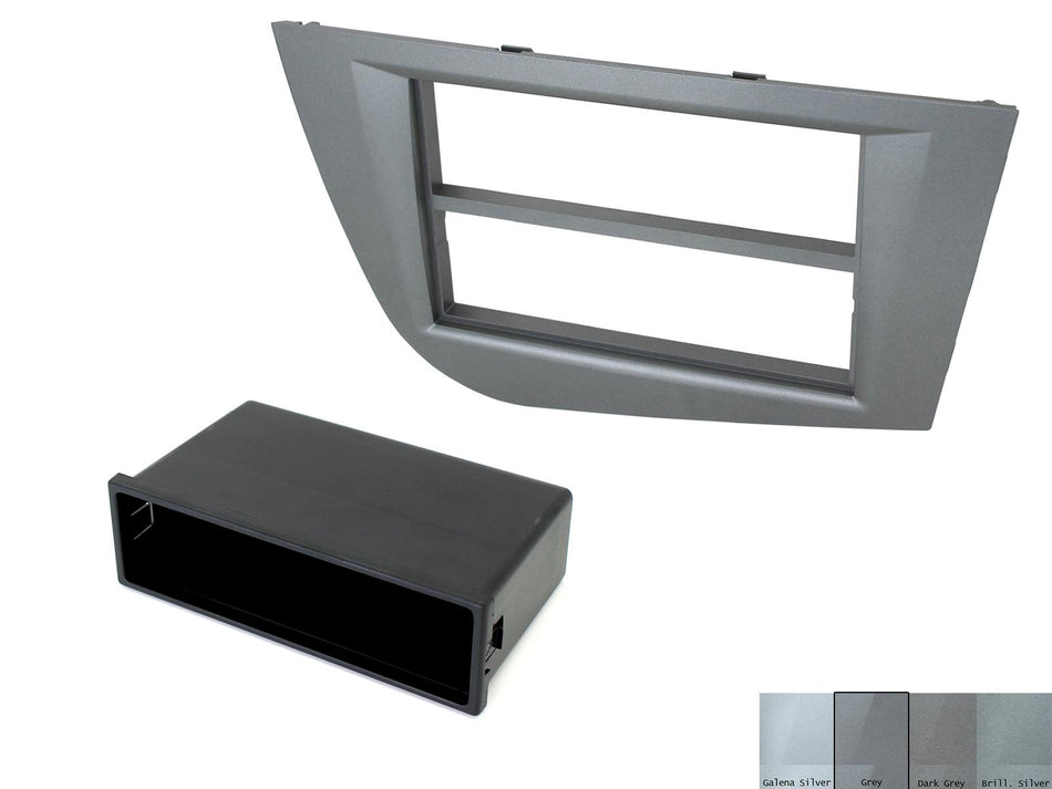 Connects2 CT24ST28 SEAT Leon 2005> 2012 Brilliant Silver Double DIN Frame