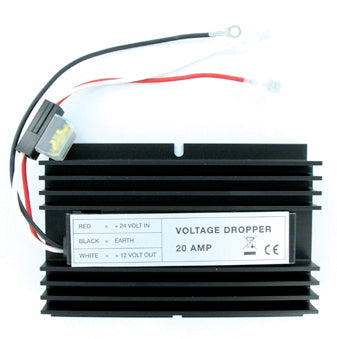 CT54-02 24V- 12V Voltage Dropper - 15 Amp Max. Input Voltage: 24V