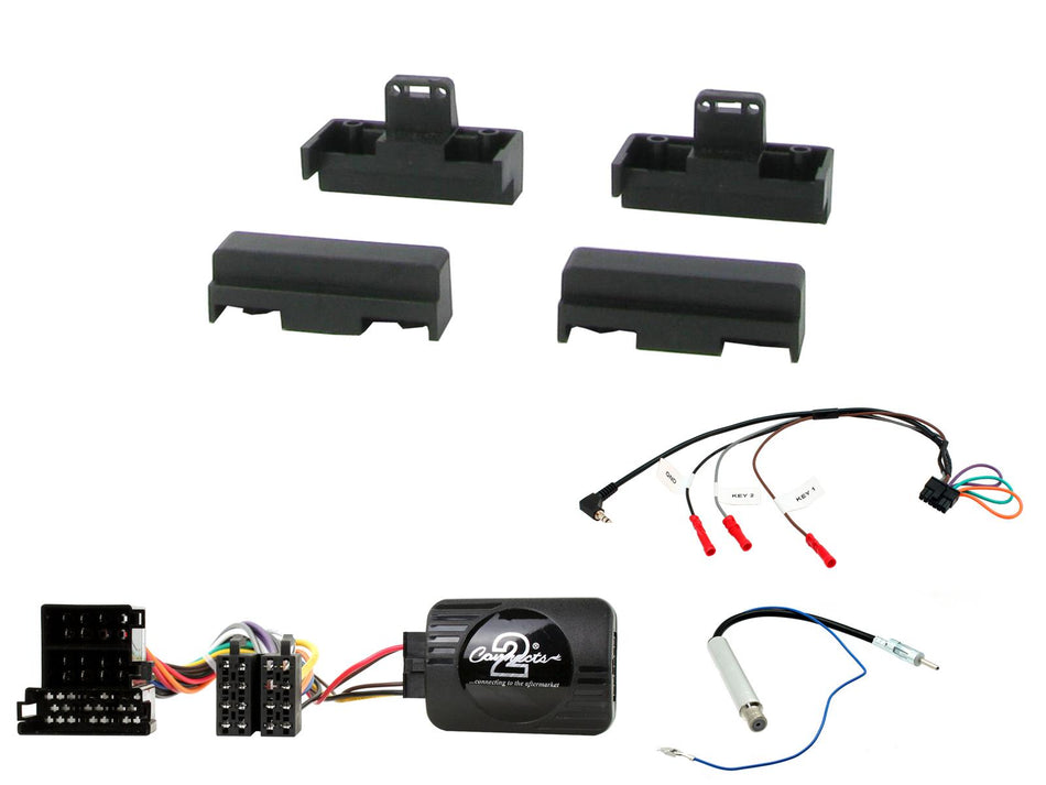 Connects2 CTKAU06 Audi A8 1994> 1999 Black Single DIN Radio Installation Kit