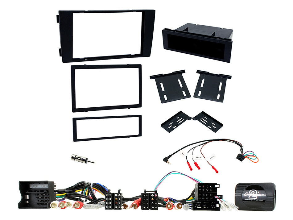 Connects2 CTKAU08 Audi A6 2004> 2008 Black Single Double Radio Installation Kit