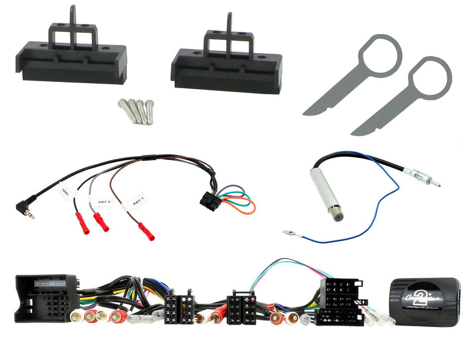 Connects2 CTKAU17 Audi A2 A3 A4 A6 1997> Black Single DIN Stereo Fitting Kit