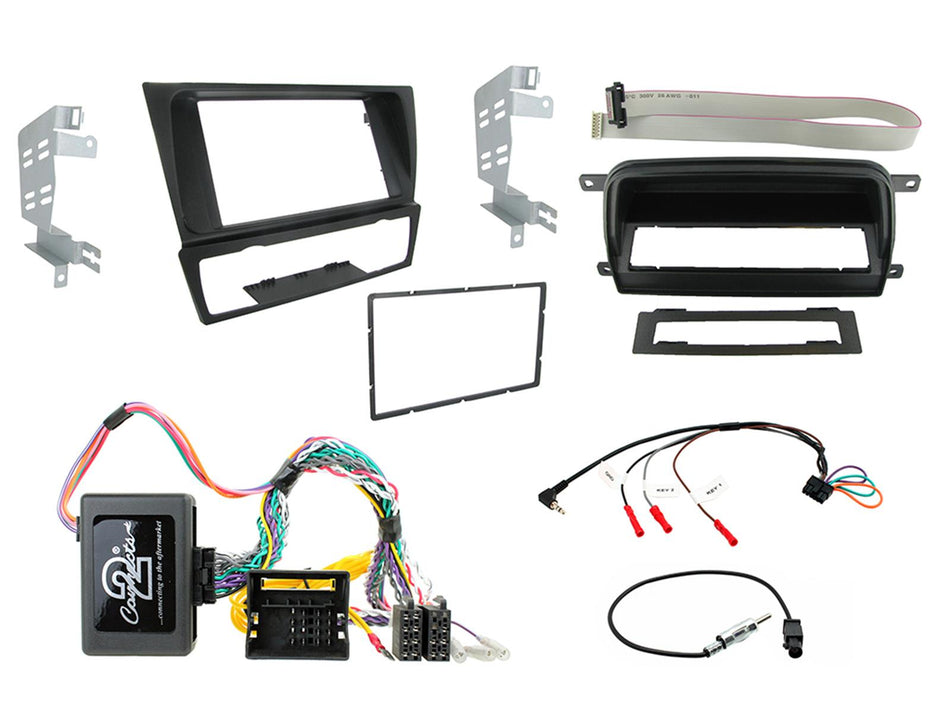 Connects2 CTKBM011 BMW 3 Series E9X 2005> 2012 Non Amplified Black Double DIN Fitting Kit