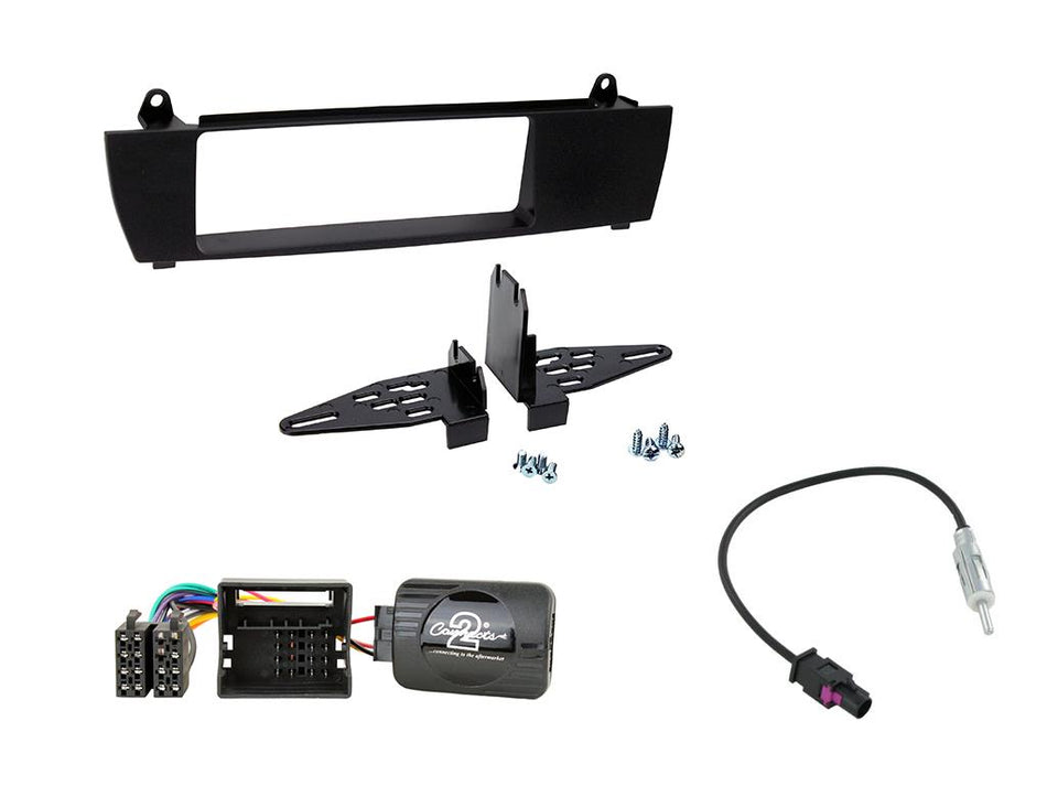 Connects2 CTKBM06 BMW X3 (E83) 2004> 2010 Black Single DIN Radio Installation Kit