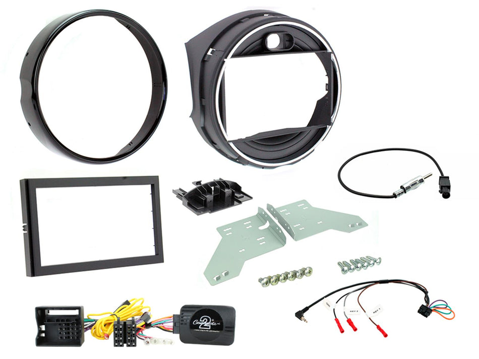 Connects2 CTKBM22 BMW Mini F55 F56 MkIII 2014> Gloss Black Double DIN Installation kit