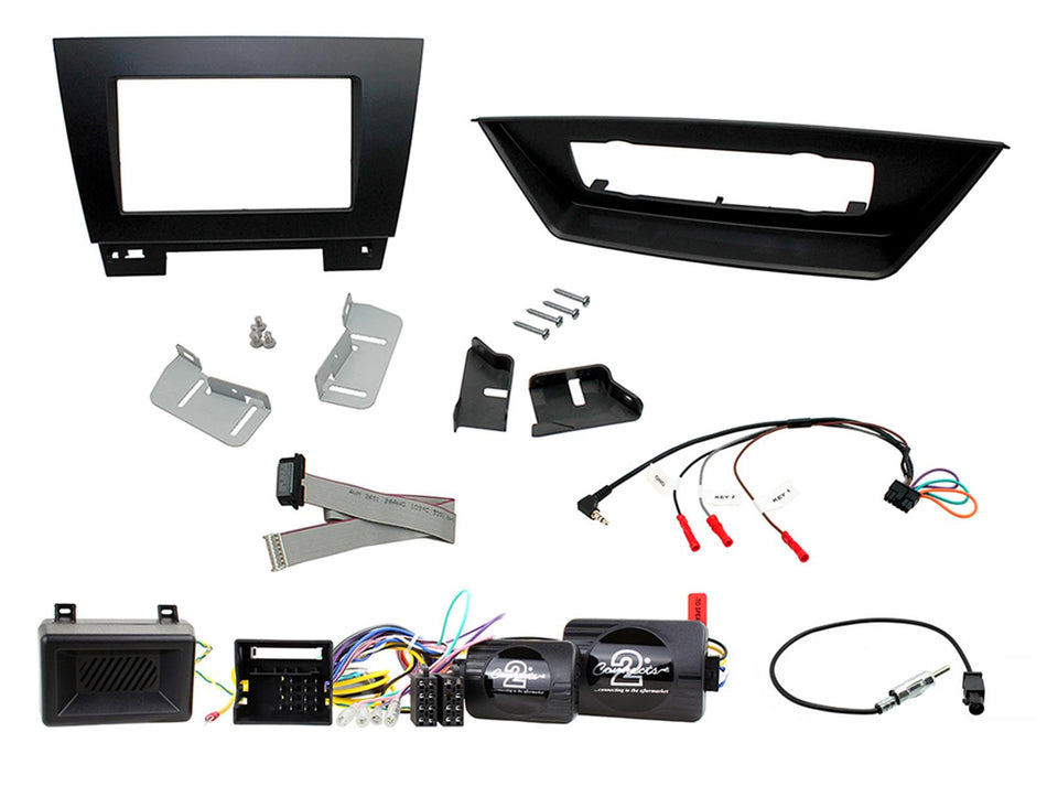 Connects2 CTKBM24 BMW X1 E84 2009> 2015 Black Double DIN Installation Kit