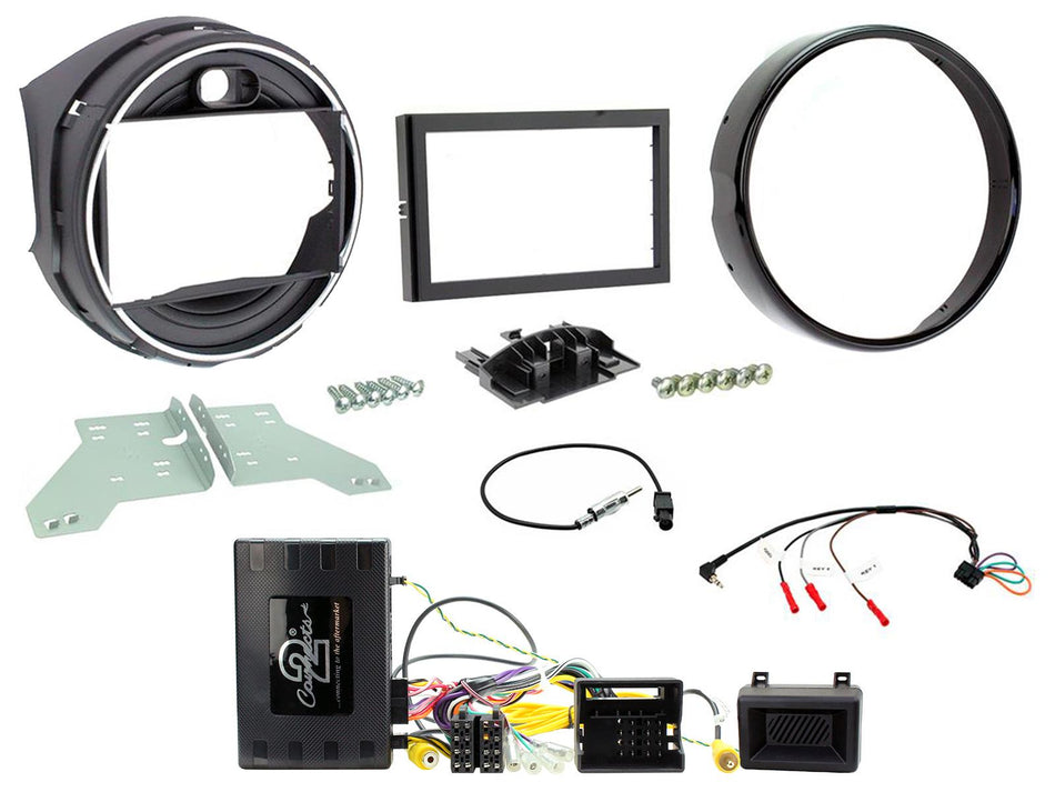 Connects2 CTKBM38 BMW Mini F56 F57 2014> Gloss Black Double DIN Facia Installation Kit