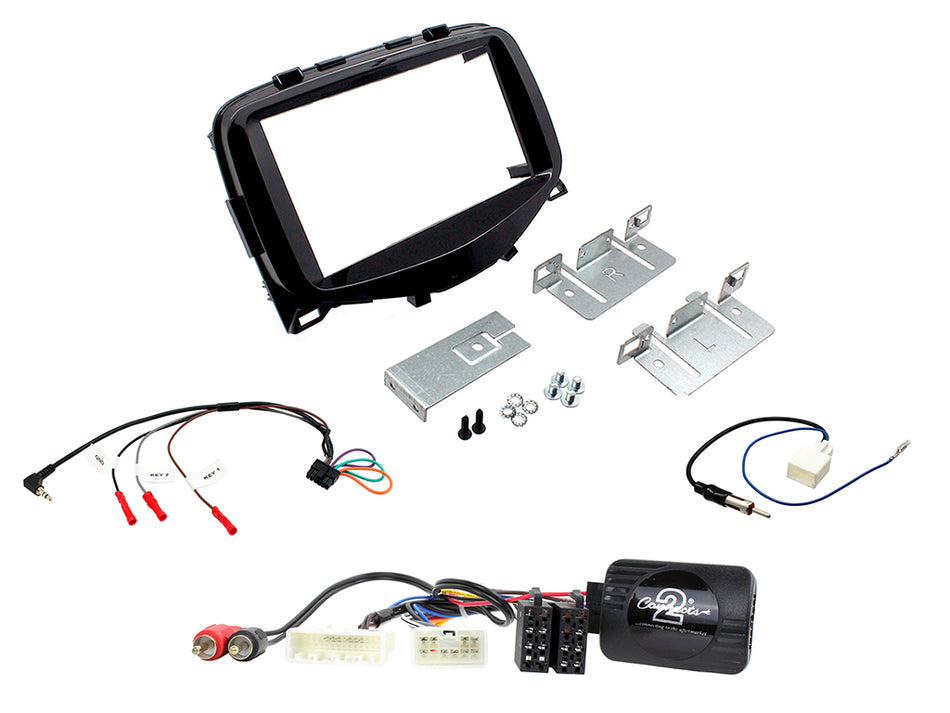 Connects2 CTKCT02 Citroen C1 2014> Piano Black Double Din Radio Installation Kit