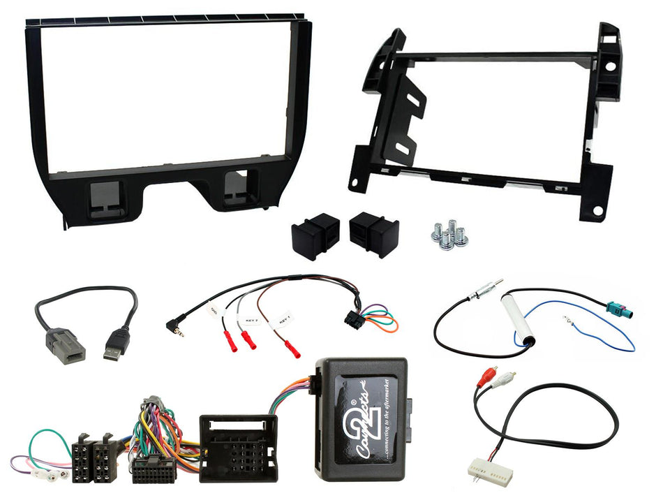 Connects2 CTKCT04 Citroen DS3 2009> C3 2009> 2016 Complete Double Din Radio Installation Kit with Parking Sensor Retention