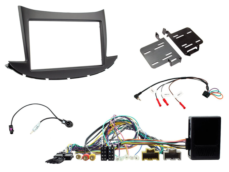 Connects2 CTKCV14 Chevrolet Trax 2017> Black Double DIN Installation Kit