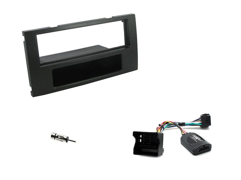 Connects2 CTKFD55 Ford Focus Fusion C-Max 2003> Black Single Din Radio Installation Kit