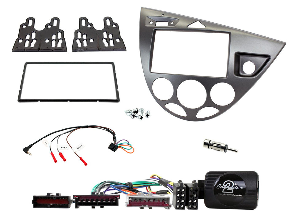 Connects2 CTKFD58 Ford Focus 1999> 2004 Graphite Double DIN Radio Installation Kit