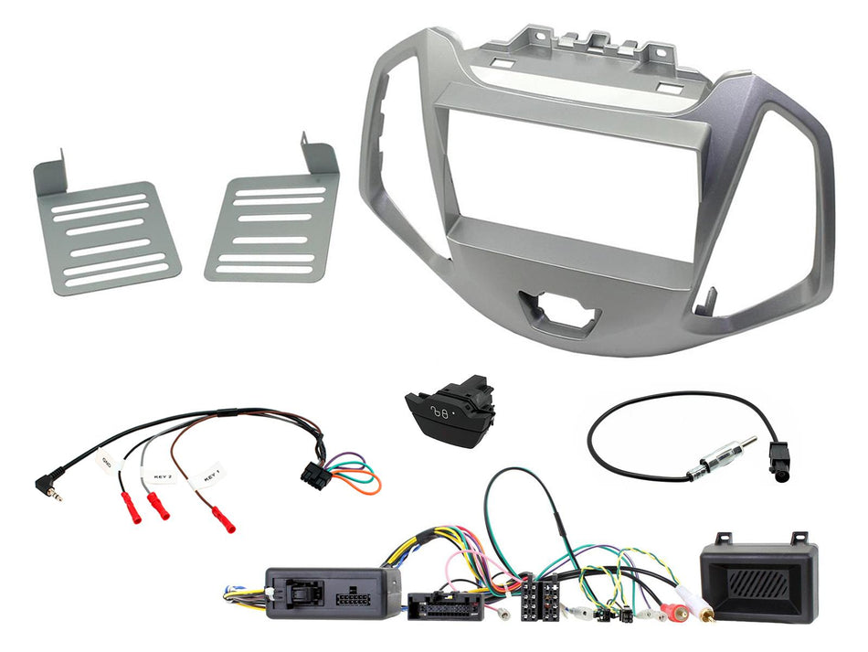 Connects2 CTKFD62 Ford Ecosport 2013> Silver Double Din Radio Installation Kit