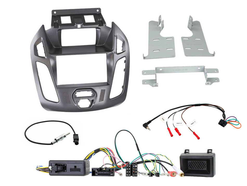 Connects2 CTKFD79 Ford Transit-Connect 2013> Pegasus Blue Grey Double DIN Radio Installation Kit