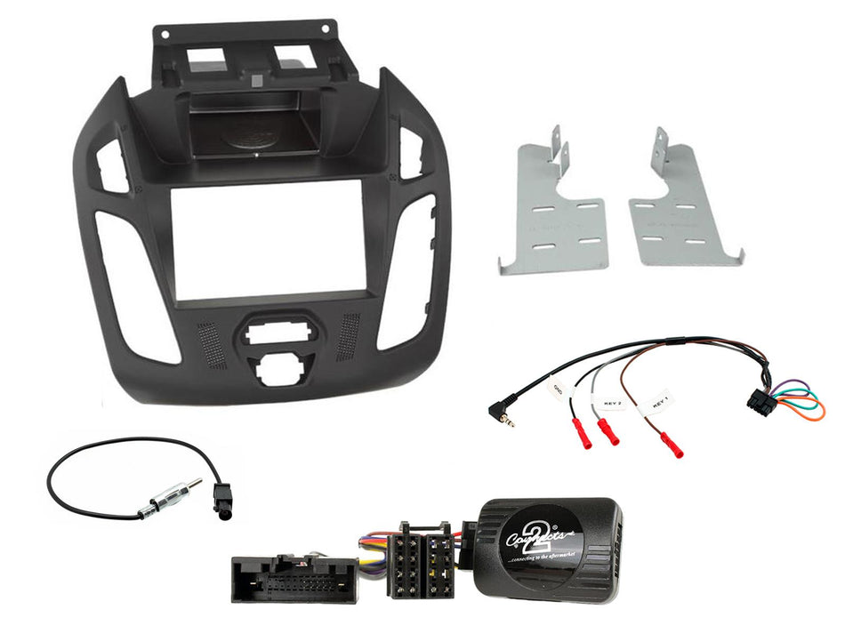 Connects2 CTKFD81 Ford Transit-Connect 2013> Black Double DIN Radio Installation Kit