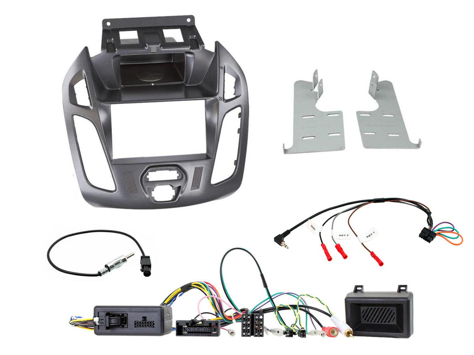 Connects2 CTKFD82 Ford Transit-Connect 2013> Pegasus Blue Grey Double DIN Radio Installation Kit