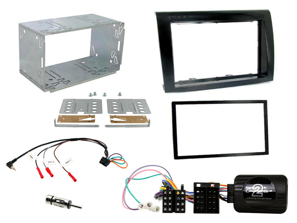 Connects2 CTKFT07 Fiat Bravo 2007> 2014 Piano Black Double Din Radio Installation Kit