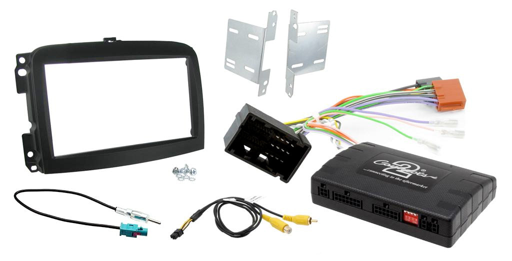 Connects2 CTKFT12 Fiat 500L 2012> Double Din Radio Installation Kit with Info Adaptor