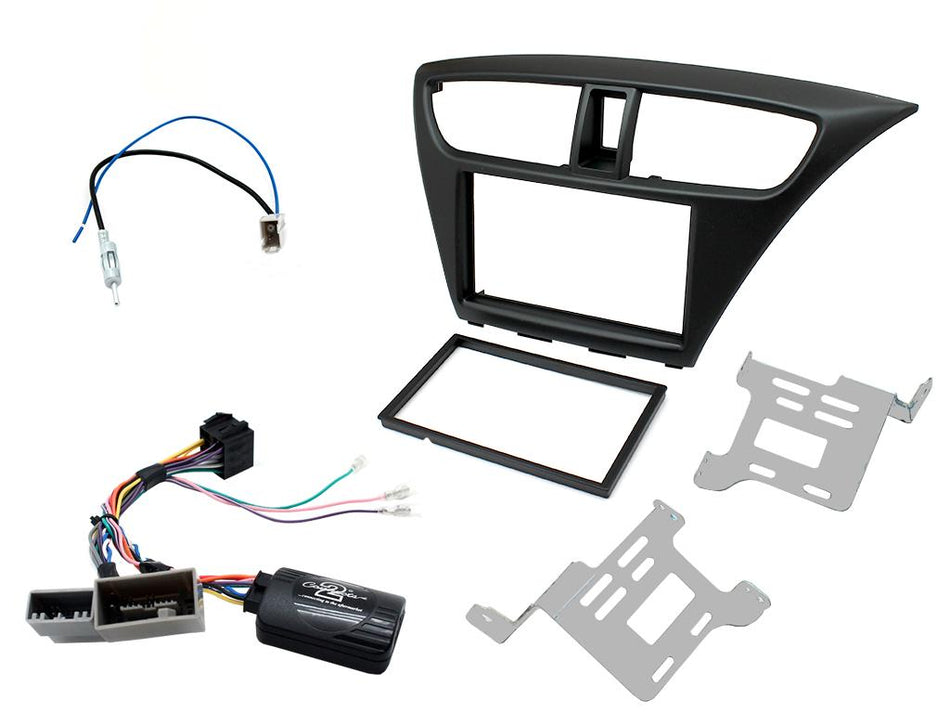 Connects2 CTKHD06 Honda Civic 2012> RHD Black Double Din Fitting Kit