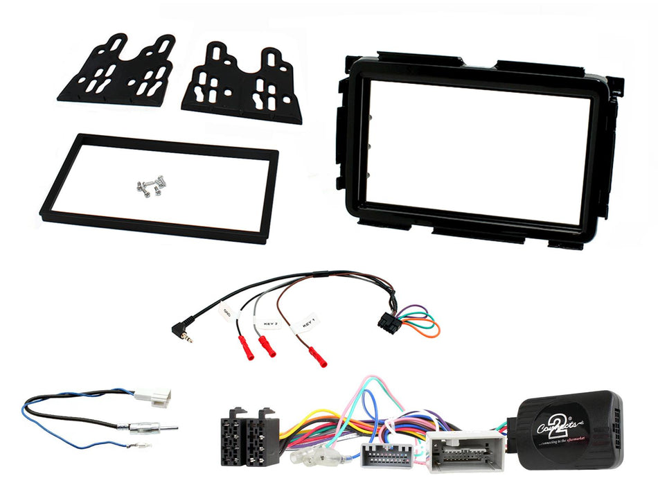 Connects2 CTKHD08 Honda HR-V 2014> Left Hand Drive Gloss Black Double Din Fitting Kit