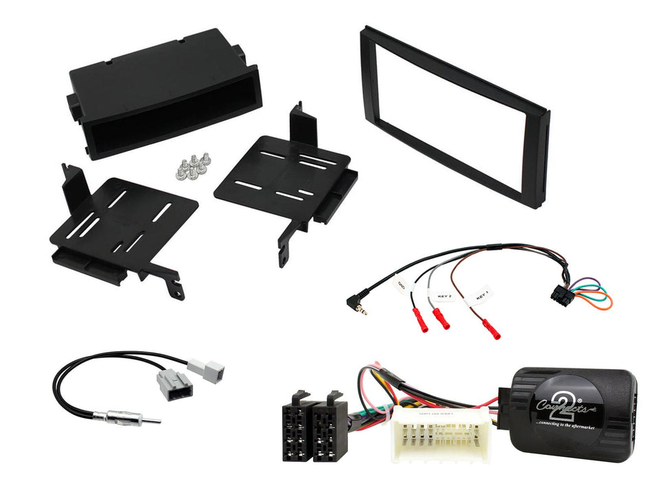 Connects2 CTKHY03 Hyundai Santa Fe 2007> 2010 Black Double DIN Radio Installation Kit