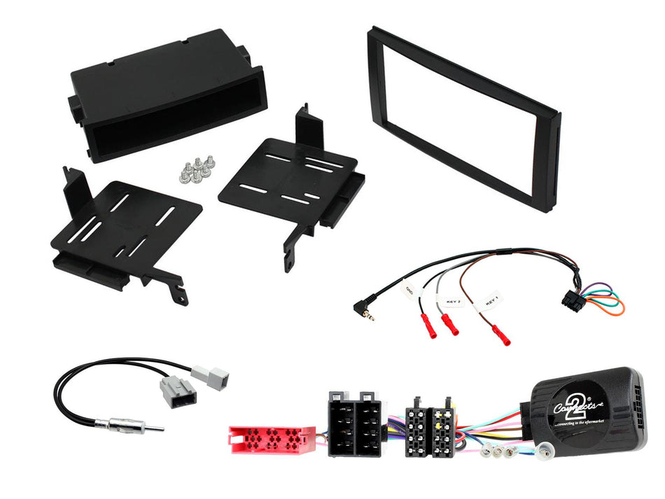 Connects2 CTKHY04 Hyundai Santa Fe 2010> 2012  Black Double DIN Installation Kit