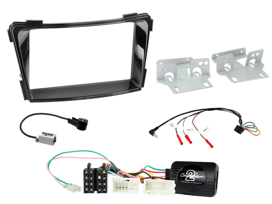 Connects2 CTKHY17 Hyundai i40 2011> Piano Black Double DIN Installation Kit