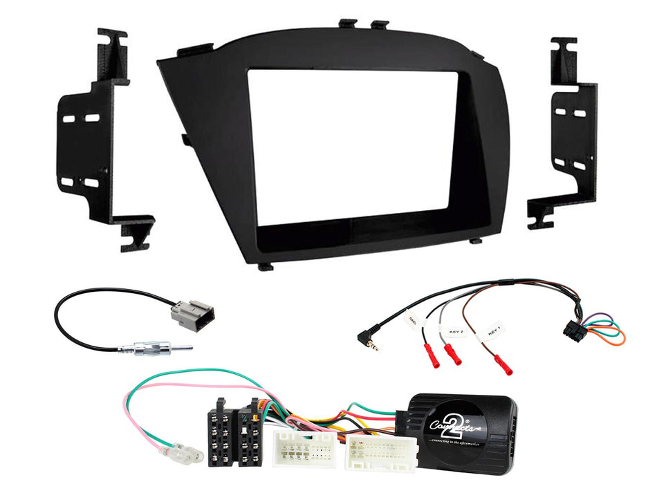 Connects2 CTKHY18 Hyundai ix35 2014> Non Amplified Black Double DIN Radio Installation Kit