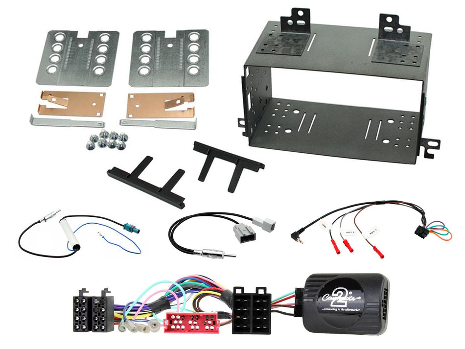 Connects2 CTKKI07 Kia Rio 2008> 2011 Black Double DIN Fascia Fitting Kit