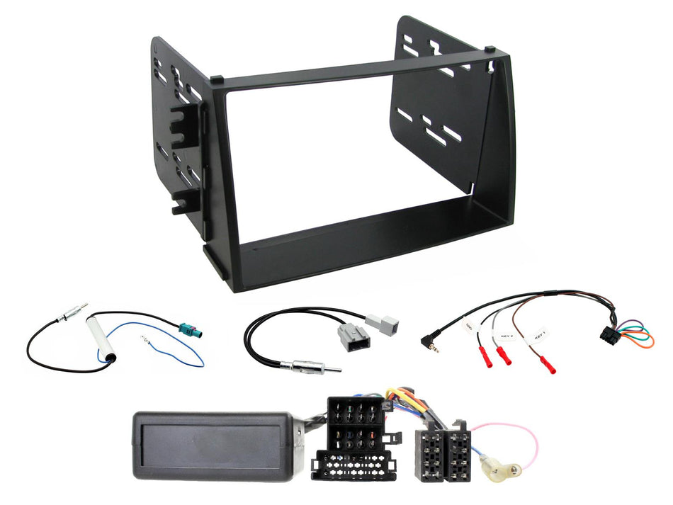 Connects2 CTKKI09 KIA Soul 2009> 2011 Matt Black Amplified Double DIN Radio Installation Kit