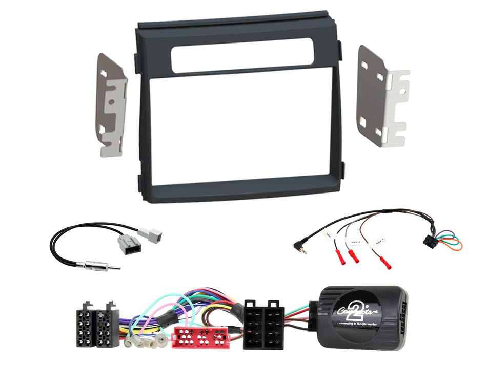 Connects2 CTKKI17 Kia Soul 2012> 2014 Non Amplified Black Double DIN Radio Installation Kit