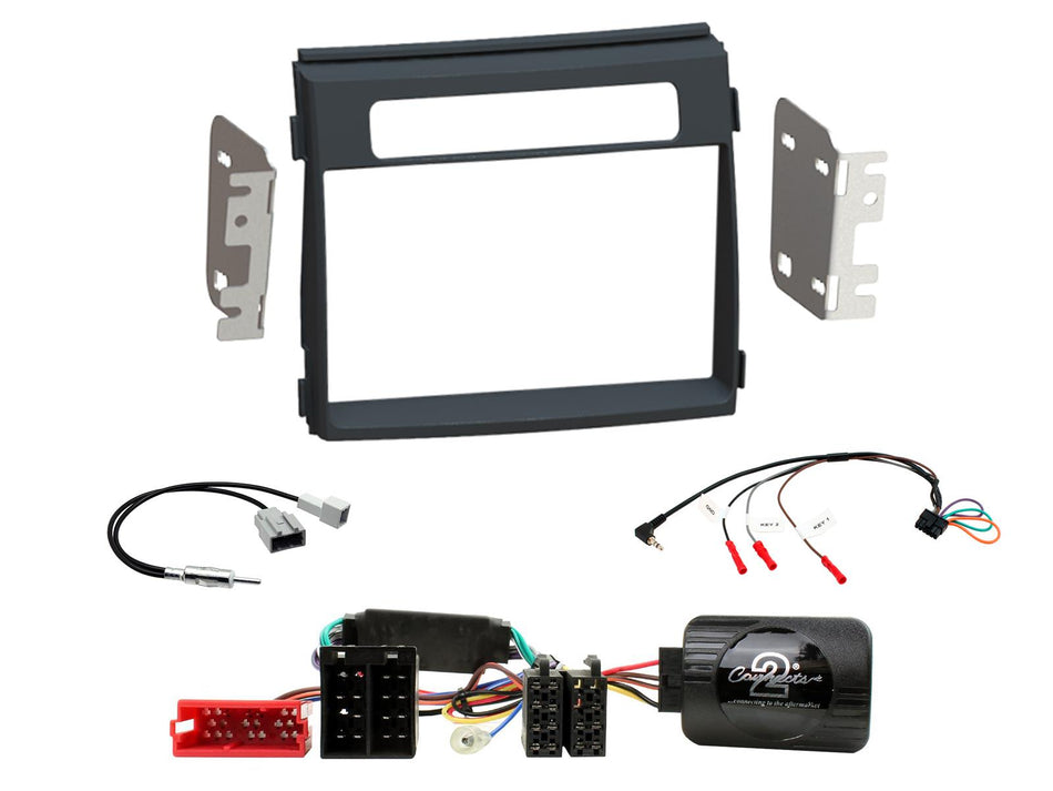 Connects2 CTKKI18 Kia Soul 2012> 2014 Amplified Black Double Din Radio Installation Kit