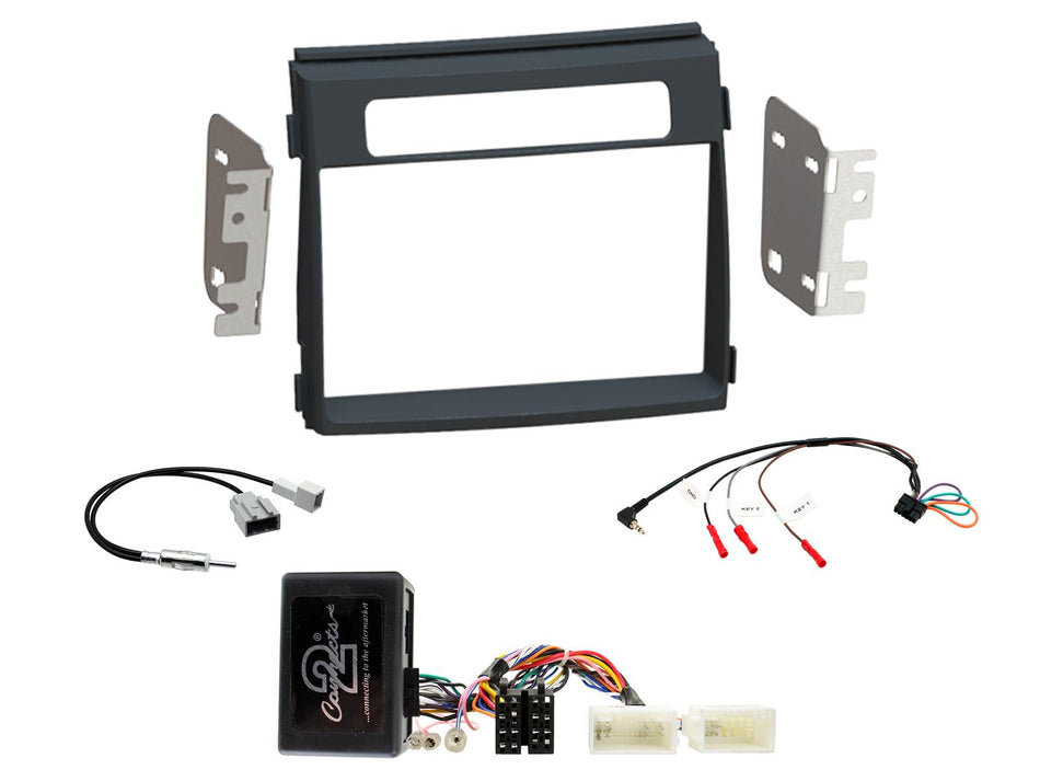 Connects2 CTKKI19 Kia Soul 2012> 2014 SPDIF Amplified Black Double DIN Radio Installation Kit