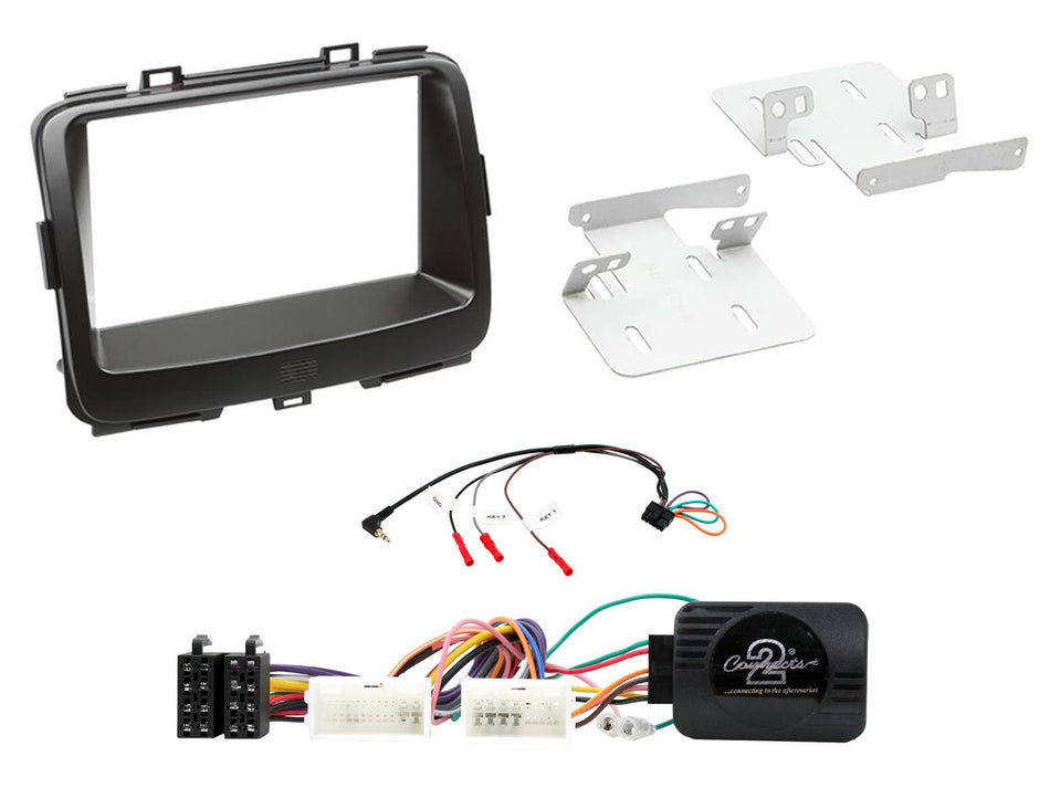 Connects2 CTKKI22 Kia Carens 2013> Non Amplified Black Double DIN Radio Installation Kit