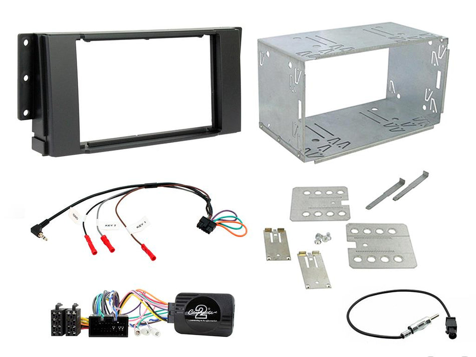 Connects2 CTKLR03 Land Rover Freelander RRS 2005> Black Double DIN Radio Installation Kit