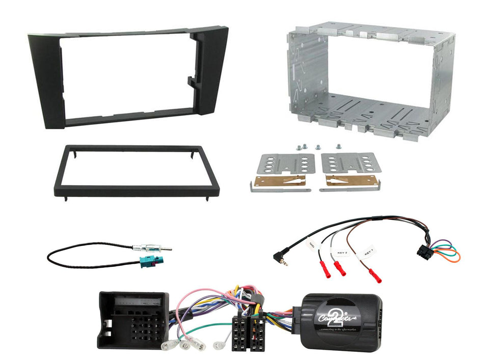 Connects2 CTKMB05 Mercedes CLS W219 2005> 2010 Black Double DIN Radio Installation Kit