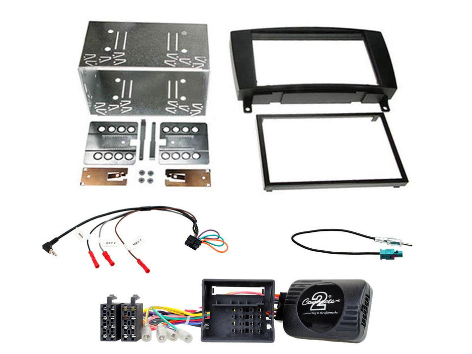 Connects2 CTKMB15 Mercedes CLK 2004> 2009 Black Double Din Radio Installation Kit