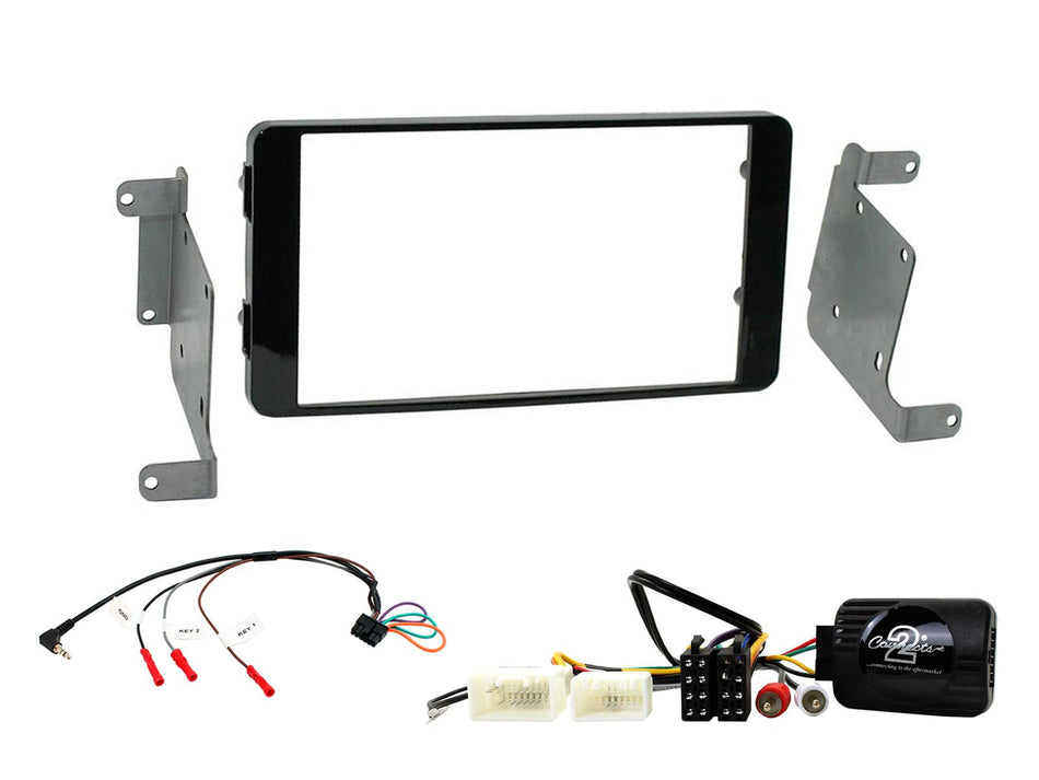 Connects2 CTKMT12 Mitsubishi L200 Triton 2015> Non Amplified Black Double DIN Radio Installation Kit