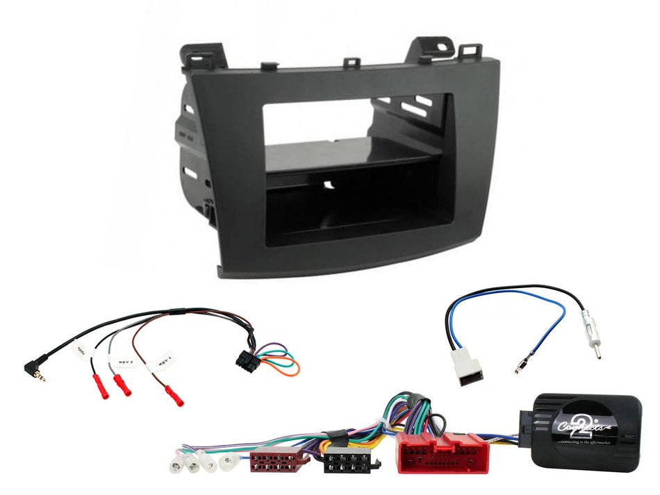 Connects2 CTKMZ06 Mazda 3 2010> Non Amplified Black Single/Double DIN Radio Installation Kit