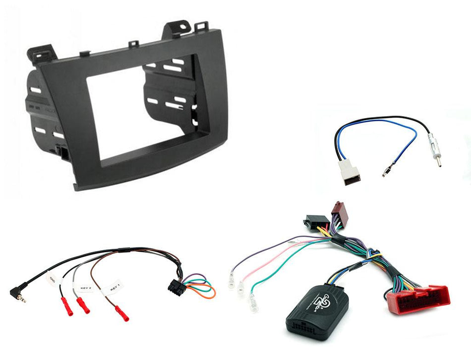 Connects2 CTKMZ07 Mazda 3 2010> Non Amplified Black Double Single DIN Radio Installation Kit