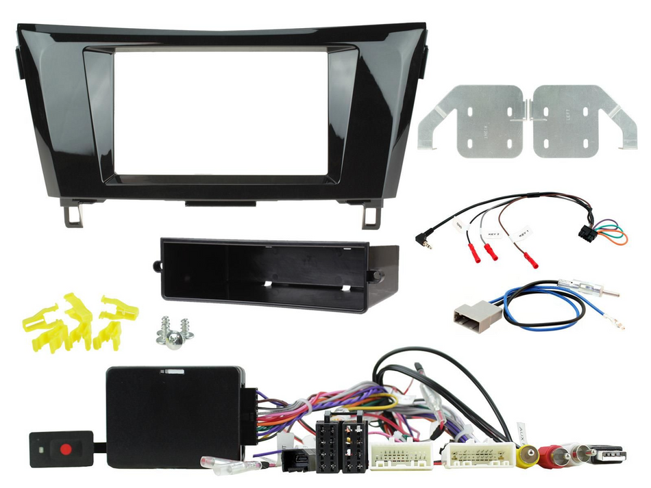 Connects2 CTKNS18 Nissan Qashqai Rogue 2014> 2017 Black Double DIN Installation Kit