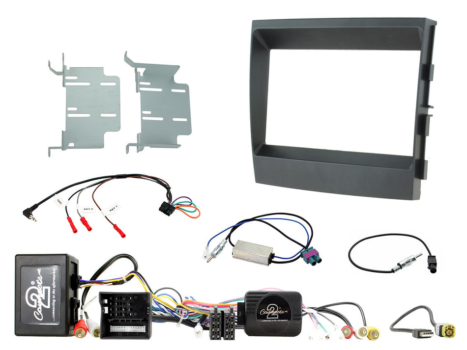 Connects2 CTKPO05 Porsche Panamera 2009> 2016 Amplified Black Double DIN Facia Installation Kit