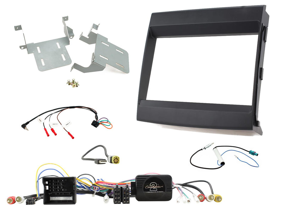 Connects2 CTKPO08 Porsche Cayenne 2011> 2016 Non Amplified Black Double DIN Facia Installation Kit