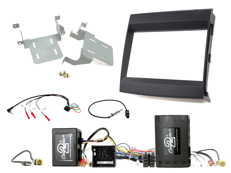 Connects2 CTKPO11 Porsche Cayenne 2011> 2016 Amplified Black Double DIN Facia Installation Kit